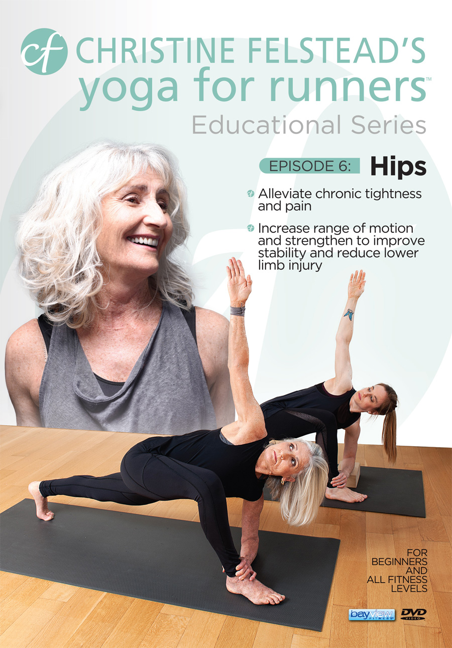 Yoga for Runners Educational Series - Episode 6, Hips front cover DVD